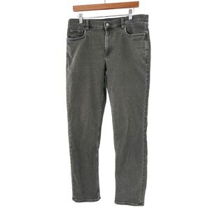 Faherty Jeans Mens 33x32 Grey Stretch Denim Straight Pants Casual‎ Comfort